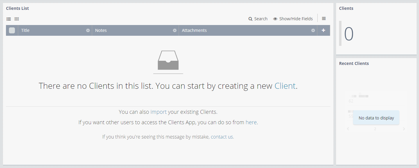 Add the Clients App