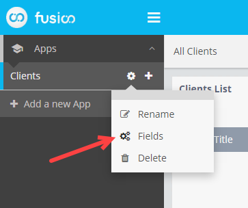 Modify the App Fields